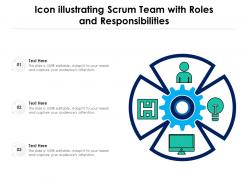 Icon illustrating scrum team with roles and responsibilities