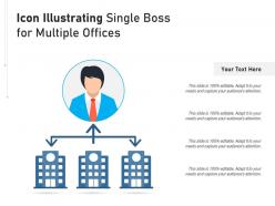 Icon illustrating single boss for multiple offices