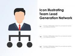 Icon illustrating team lead generation network