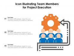 Icon Illustrating Team Members For Project Execution