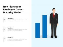 Icon illustration employee career maturity model
