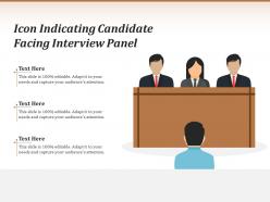 Icon indicating candidate facing interview panel