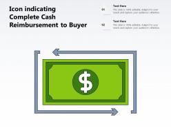 Icon indicating complete cash reimbursement to buyer