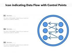 Icon indicating data flow with control points