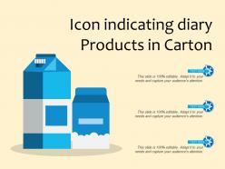 Icon indicating diary products in carton