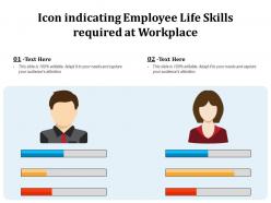 Icon Indicating Employee Life Skills Required At Workplace
