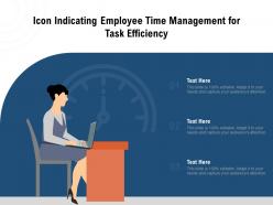 Icon indicating employee time management for task efficiency