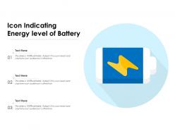 Icon Indicating Energy Level Of Battery