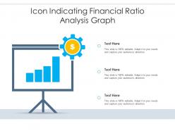 Icon indicating financial ratio analysis graph