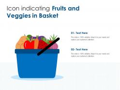 Icon indicating fruits and veggies in basket