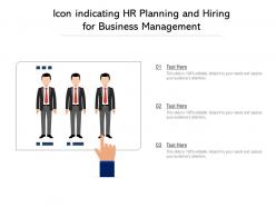 Icon indicating hr planning and hiring for business management