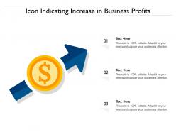 Icon indicating increase in business profits