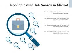 Icon indicating job search in market