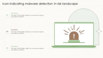 Icon Indicating Malware Detection In Risk Landscape
