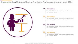 Icon Indicating Manager Sharing Employee Performance Improvement Plan