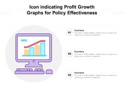 Icon indicating profit growth graphs for policy effectiveness