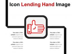 Icon lending hand image