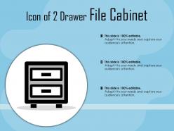 Icon of 2 drawer file cabinet