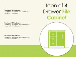 Icon of 4 drawer file cabinet