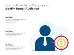 Icon of advertising company to identify target audience