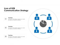 Icon of b2b communication strategy