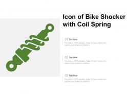 Icon of bike shocker with coil spring