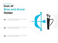 Icon of bow and arrow holder