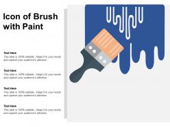 Icon of brush with paint