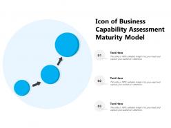 Icon of business capability assessment maturity model