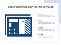 Icon of business service delivery map