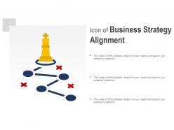 Icon of business strategy alignment