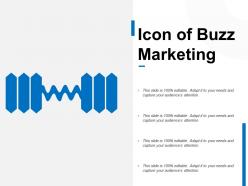 Icon of buzz marketing