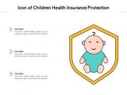 Icon of children health insurance protection