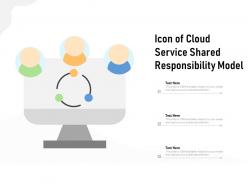Icon of cloud service shared responsibility model