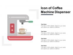 Icon of coffee machine dispenser