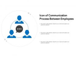 Icon of communication process between employees