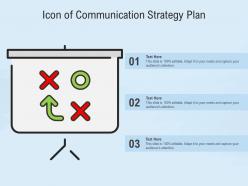 Icon of communication strategy plan