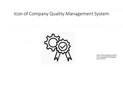 Icon of company quality management system
