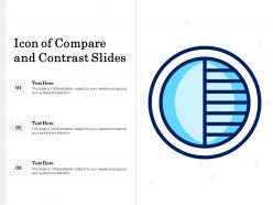 Icon of compare and contrast slides