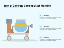Icon of concrete cement mixer machine