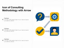 Icon of consulting methodology with arrow