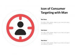 Icon Of Consumer Targeting With Man