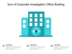 Icon of corporate investigation office building