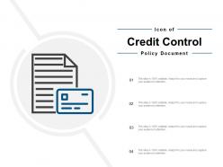 Icon of credit control policy document