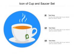 Icon of cup and saucer set