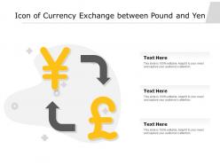 Icon Of Currency Exchange Between Pound And Yen