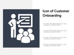 Icon of customer onboarding
