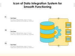 Icon of data integration system for smooth functioning