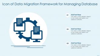 Icon Of Data Migration Framework For Managing Database