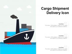 Icon of delivery by ship of goods